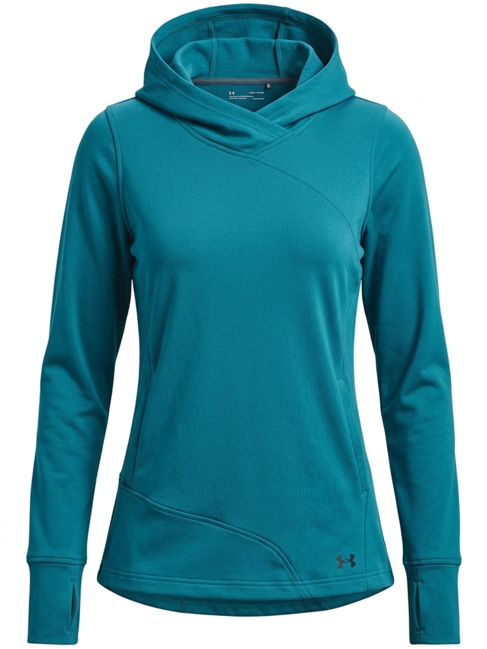 Under Armour Fitted Cold GearWomen's Teal Crossover Hooded Pullover